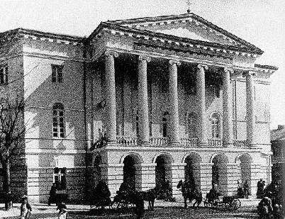 The present building, a noteworthy example of late classicism in Tbilisi, was erected at the end of 1830s. Architect Bernardazzi. Originally it was owned io Iakob Zubalachvili, a Georgian sugar manufacturer. At present the Tbilisi Fine Art Museum is located here (Goudiashvili Street). The building retains original appearance.  Shalva Amiranashvili Museum of Fine Arts